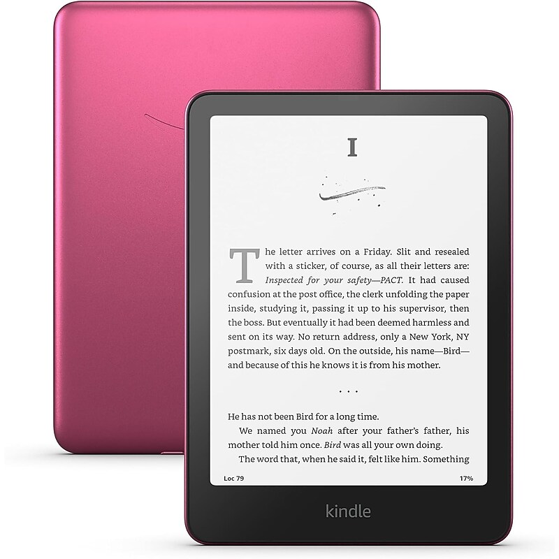 Amazon Kindle Paperwhite Signature Edition 7” Waterproof E-Reader, Metallic Raspberry (B0CFPHPHYC) image 1