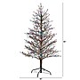 Nearly Natural 5-ft Frosted Berry Twig Artificial Christmas Tree with 200 Multicolored Gum Ball LED Lights (T1564)~#|#~5FA671EA-F6B3-41EA-B5F706810F7D4D9E_sc7