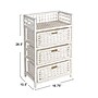 Household Essentials Woven Storage Drawer, 3-Drawer, White (HE1105)~#|#~5FA722F7-86F8-4D39-9E975FC001736F46_sc7