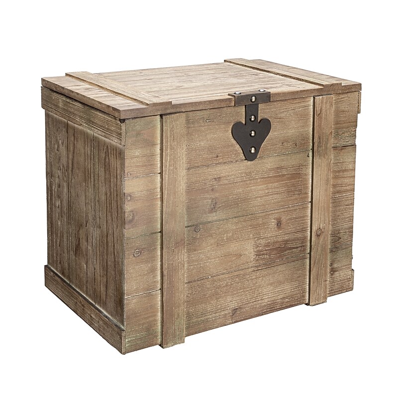 Household Essentials Antiqued Decorative Trunk (HH9536-1) image 1