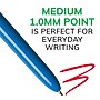 BIC 4-Color Retractable Ballpoint Pen, Medium Point, 1.0mm, Multicolor, Dozen (MM11-AST)~#|#~5FADBC39-D279-4703-85CC9E65FBC910E8_sc7