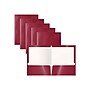 Better Office Glossy 2-Pocket Portfolio Folder, Burgundy Red, 25/Pack (80185-25PK)~#|#~5FB0E843-A9BC-45B5-9CDA36376DD6A513_sc7
