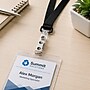 Staples Clip On Badge Strap, Clear, 100/Pack (18914/1122897)~#|#~5FB2868E-BA8A-4295-85D781E5E09BB6AF_sc7