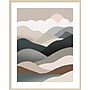 Amanti Art Nordic Landscape Mountain Range 06 by Little Dean Wood Framed Wall Art Print, 33"W x 41"H (A42679023207)~#|#~5FB680DC-6025-4563-A5B5FE9B41AD32AC_sc7