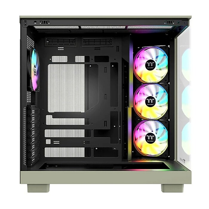 Thermaltake View 380 XL ATX Mid-Tower Computer Case, Matcha Green