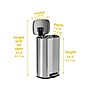 HLS Commercial Stainless Steel Trash Can with Hinged Lid, 8-Gallon, Silver (HLSS08RFR)~#|#~5FBF90C6-CD8F-4E64-A53F86C5BA271140_sc7