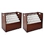 AdirOffice 50-Slot Mobile Roll File, 28.5"H x 30"W x 15.75"D, Mahogany, 2/Pack (626-MA-2PK)~#|#~5FC08588-77C8-4DDA-B207E4AF6B793C4C_sc7