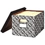 Bankers Box Stor/File Standard Set-Up Corrugated File Box with Lift Off Lid, Letter/Legal Size, Black/White, 5/Pack~#|#~5FC329CE-08DB-415E-884EFE1F733C69DD_sc7