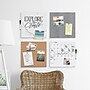 U Brands Cork Canvas Bulletin Board, 14" x 14", Frameless (463U00-04)~#|#~5FCAFF42-4F24-4712-82009A3968AEA354_sc7