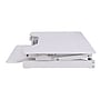 Rocelco 32" Height Adjustable Standing Desk Converter, Tall Sit Stand Up Retractable Keyboard Riser, White (R EADRW)~#|#~5FD1CCA3-937B-46AC-A4ADD3E26CD699B9_sc7