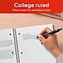 TRU RED 1‑Subject Notebook, 8” x 10.5”, College Ruled, 70 Sheets, Black~#|#~5FD32FAE-57C2-4835-95F047E408AFD06B_sc7