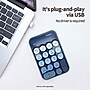 SaharaCase Retro Numeric Keypad Wireless Ergonomic Number Pad, Navy Blue (KB49)~#|#~5FD541F9-835B-48CC-93145AF063E7B0E8_sc7