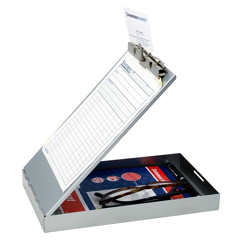 Saunders Redi-Rite Aluminum Storage Clipboard, Memo Size, Silver (SAU00213) image 1