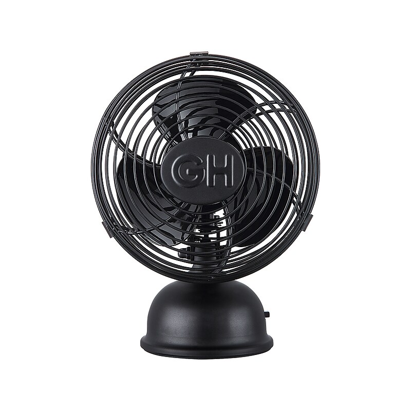 Good Housekeeping 5" Oscillating Portable Fan, 1-Speed, Black (92514) image 1