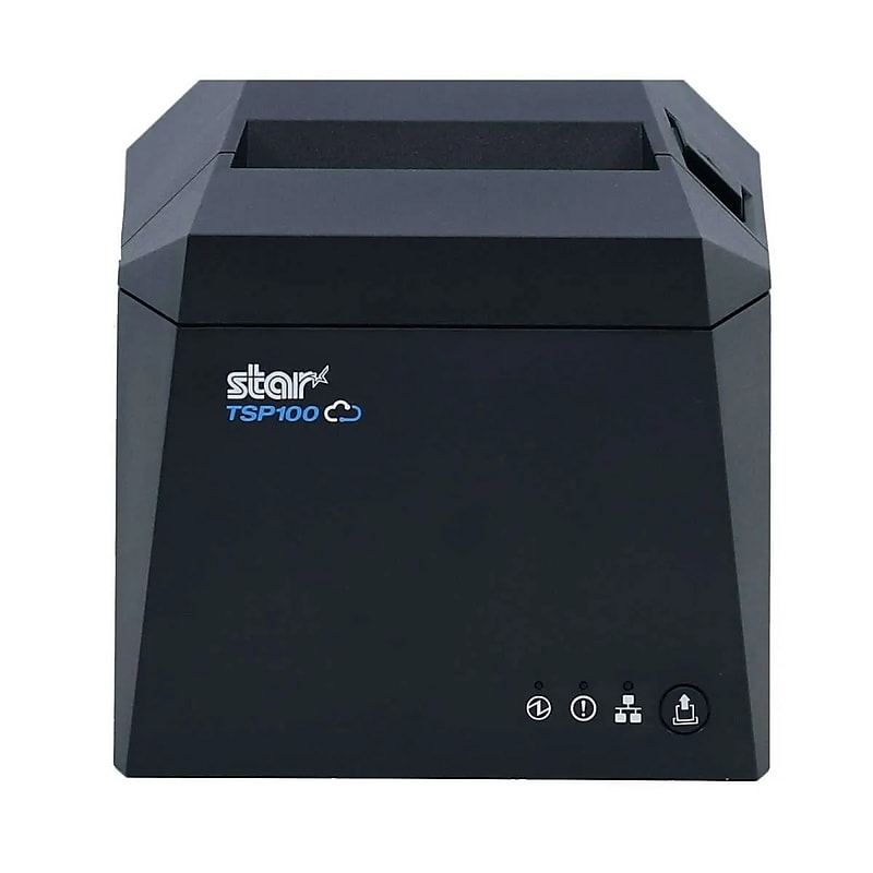 Star Micronics TSP143IV Direct Thermal Receipt Printer, USB-C/Ethernet/Wi-Fi/Bluetooth, Black image 1