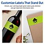 Avery Printable Rectangle Multipurpose Labels, 3-1/4" x 8-3/8", Bright Green, 60/Pack (94251)~#|#~5FE3AD5B-32A4-42AD-A53ABFB1AC72BE55_sc7