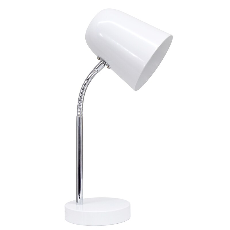 Simple Designs Sleek Essentials LED Desk Lamp, 15.28", Off White (LD1075-OFF) image 1