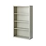 Hirsh HL8000 Series 60"H 4-Shelf Bookcase with Adjustable Shelves, Light Gray Steel (21994)~#|#~5FE77AD7-BD23-45FD-B401BA93F632A50B_sc7