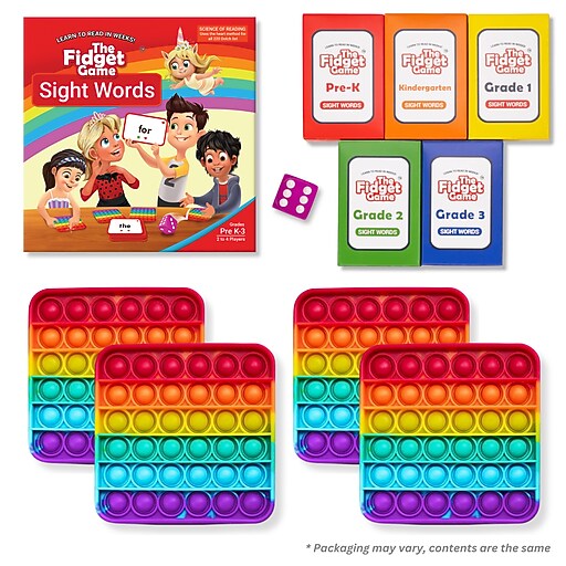 The Fidget Game Sight Words Educational Game (FDGY9EFZ07EVK) | Staples