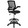 Flash Furniture Nylon Drafting Chair with Footrest and Lumbar Support, Black (BL-ZP-8805D-BK-GG)~#|#~5FE9EAF7-88CD-48E7-9391D1CE0156953B_sc7