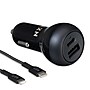NXT Technologies™ USB-C/USB-A Car Charger with Lightning Cable for iPhone/iPad, Black (NX60453)~#|#~5FF6F87F-4C8B-4727-938604DC2F7402AD_sc7
