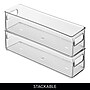 iDESIGN Medium Stackable Plastic Storage Bin, Clear, 6/Pack (29087M6)~#|#~5FFD71AB-F64B-4734-A2BF5586F44EB2F8_sc7