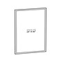 Azar Sign Holder, 24" x 36", Wall Mounted, Silver, Plastic (300344-SLV)~#|#~5FFE734F-DC49-43AC-8000B6188C1F96D6_sc7