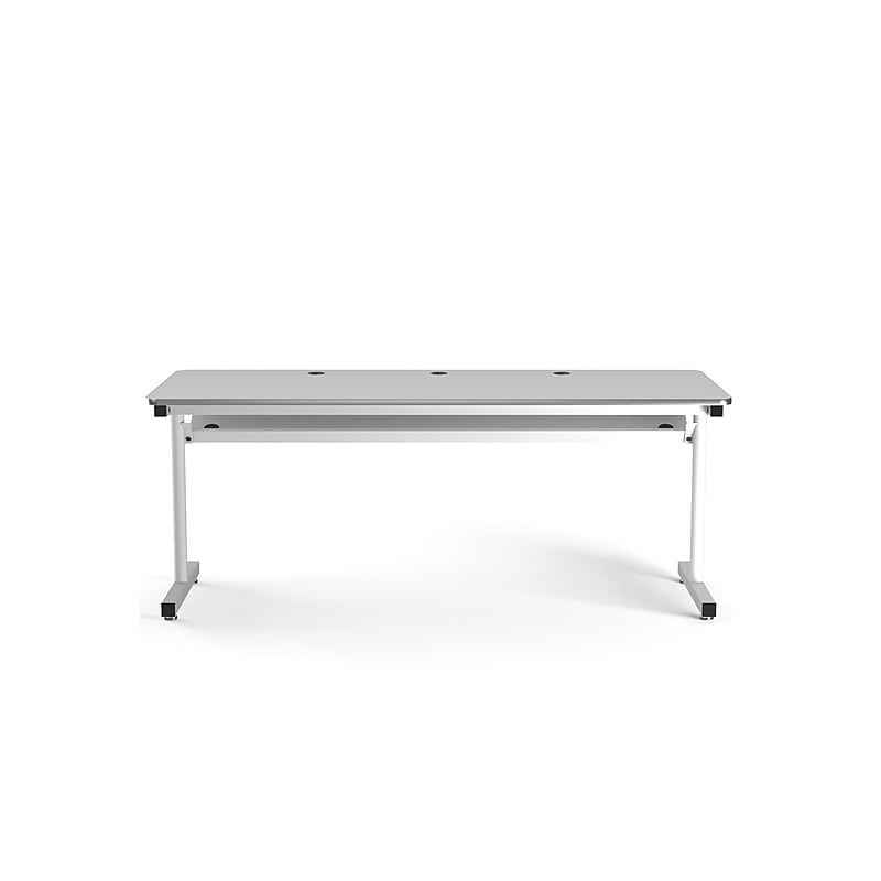 VersaDesk 72"W Basic Computer Table, White (BCT7230-WW) image 1