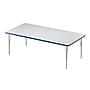 Correll Rectangular Activity Table Set, 72" x 36", Height Adjustable, Frosty White (AP1-A3672DEREC-80-14-37-8-18)~#|#~6004D478-AEA0-49D2-90692643FF56EFED_sc7