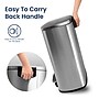 Nine Stars Stainless Steel Step Trash Can, 13.2 Gallon, Silver (SOT-50-8)~#|#~600F7B42-2ABC-4103-B83F73EC69B1C1BF_sc7
