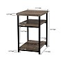 Household Essentials Jamestown 17.9"W x 17.5"D Laminate Side/End Table, 2 Shelves, Ashwood/Black (8082-1)~#|#~6010C00C-360B-4B89-B237D858838443B2_sc7