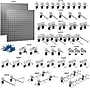 Triton Products LocBoard Stainless Steel Pegboards with 46 pc. LocHook Assortment (LB1-SKit)~#|#~6012AEA3-AE02-4D84-96A200B5305A474D_sc7