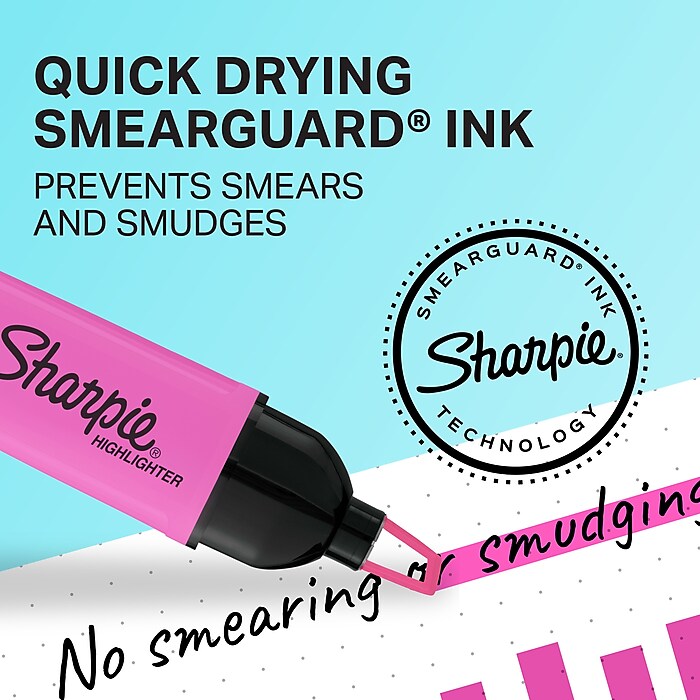 Sharpie Clear View Highlighter, Chisel Tip, Assorted, 3/Pack