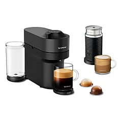 Nespresso Vertuo Pop+ Coffee & Espresso Machine Combination, Black
