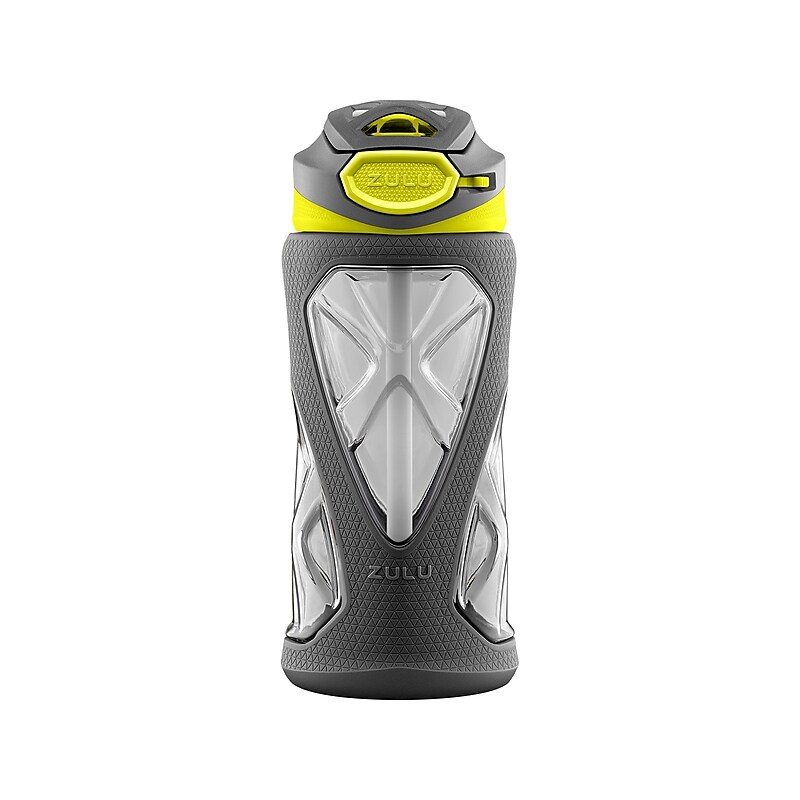 Zulu Torque Tritan Kids' Water Bottle, 16 oz., Gray/Green (238-0362-436-6) image 1