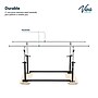 Viva Comfort 7 ft. Steel Foldable Physical Therapy Parallel Bars, 350lb Capacity, Black (ME905-01-MK)~#|#~60207A26-F52B-4A41-8B46E56E8E97FF93_sc7