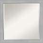Amanti Art Vista Brushed Nickel Narrow Frame Wall Mirror, 22.75" x 22.75" (A42674960878)~#|#~602144BC-4E42-4B2F-BB0887D06C847AC7_sc7