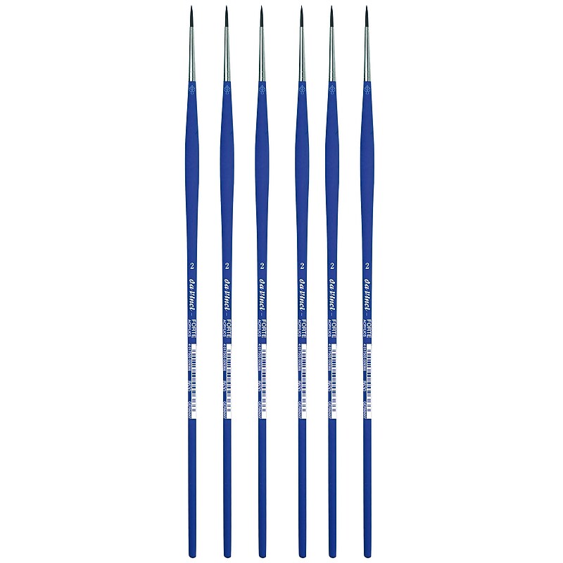 da Vinci FORTE-Acrylics Oil and Acrylic Synthetic Student Round Brush, 6 /Pack (DVXVA86302-6) image 1