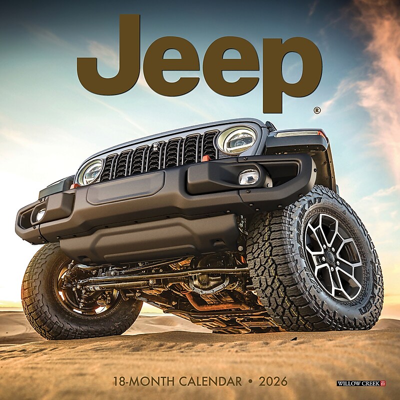 2026 Willow Creek Jeep 7" x 7" Monthly Wall Calendar (53645) image 1