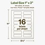 Avery Hemp Rectangle Laser/Inkjet Multipurpose Labels, 1" x 3", Off-White (640/Box)~#|#~60290572-135B-4273-86E42735C062A7EF_sc7