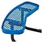 Global Industrial 46" Round Picnic Table, Expanded Metal, Blue (277150BL)~#|#~602B3951-C9C3-42A1-925E35CE83D89FC3_sc7