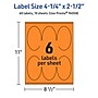 Avery Laser/Inkjet Multipurpose Oval Labels, 4.25" x 2.5", Bright Orange, 60/Pack (94058)~#|#~602E6ED8-AA26-41F6-A4E64F1B45FA3CA0_sc7