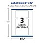 Avery Laser/Inkjet Rectangle Multipurpose Labels, 3" x 5", White, 75 Labels/Pack (94213)~#|#~60340717-429D-4404-A522DEBC125C55D2_sc7