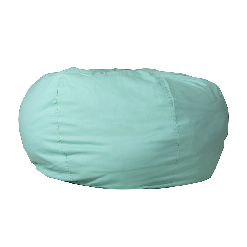 Flash Furniture Duncan Cotton Large Refillable Bean Bag Chair, Solid Mint Green (DGBEANLGSLDMTGN) image 1