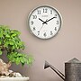 La Crosse Technology 12 Inch Atomic Analog Wall Clock, Stainless Steel (WT-3126B)~#|#~60399060-135B-472A-B7FAA1DAE3D401AC_sc7