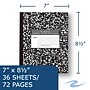 Roaring Spring Paper Products Composition Notebooks, 7" x 8.5", Wide Ruled, 36 Sheets, Black (77332)~#|#~603DD42F-04BC-47F9-98E34B36F2BF5425_sc7