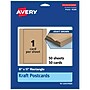 Avery Integrated Cards, 6" x 11", Matte Kraft Brown, 50/Box (95280)~#|#~603EAD83-12CC-437C-B155FFEBC94EDCC6_sc7