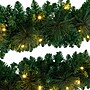Nearly Natural 5-ft Artificial Wall Hanging Christmas Tree with 50 Warm White LED Lights (T4787)~#|#~604198F1-243E-4C31-B43EEFA8C4639ABC_sc7