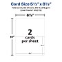 Avery Integrated Cards, 5.5" x 8.5", Matte White, 100/Box (95279)~#|#~604388BD-F6B3-435A-B82518811427E408_sc7