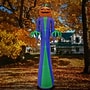 National Tree Company 12' Inflatable Halloween Pumpkin Ghost, 4 White LED lights- UL (MZ17-HLN2064360)~#|#~60442C95-629D-4F1E-9BEEBF5E04BED404_sc7